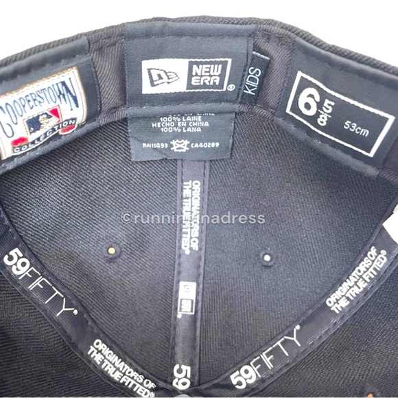 New Era Two tone Black Purple Tampa Bay Rays Cooperstown Collection Wool Fitted - Picture 12 of 16